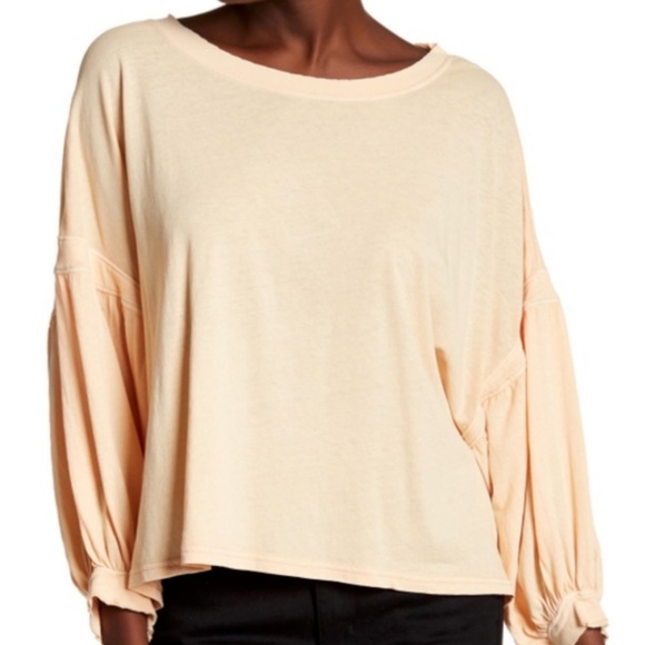 Free People We The Free Sugar Rush Dolman Sleeve Tee in Peach (XS) - Picture 2 of 6